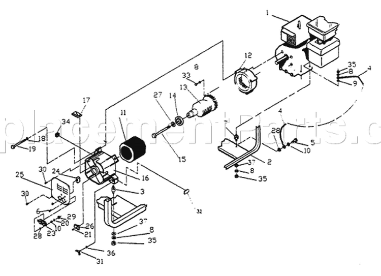 Page A Diagram and Parts List for 9716-0 SV2400 Briggs and Stratton Generator
